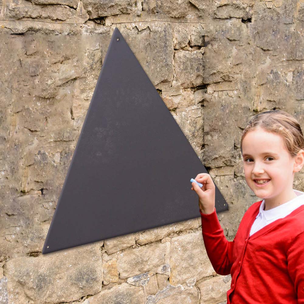 waterproof childrens wall mounted pre drilled holes indoor outdoor mdf chalkboard chalk board circular shape square rectangle triangular made in the uk british design, writing, nursery, nursery supplies, nursery resources, classroom resources, classroom , teaching resources, teaching supplies, educational products, educational resources, educational supplies