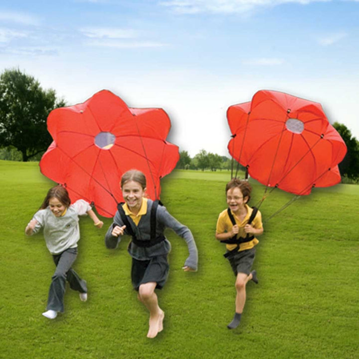 indoor outdoor training fun school childrens kids air resistance parachute
