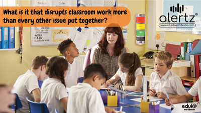 What is it that disrupts classroom work more than every other issue put together?