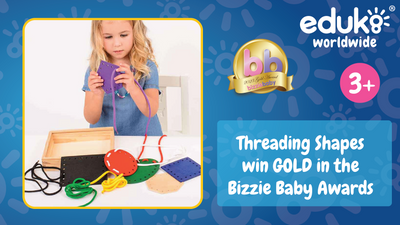 Eduk8 Worldwide | Threading Shapes receives a GOLD in the Bizziebaby 2023 Awards!