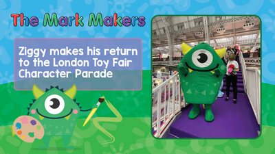The Mark Makers | Ziggy the Monster made a return to Toy Fair and blagged himself his very own photo shoot