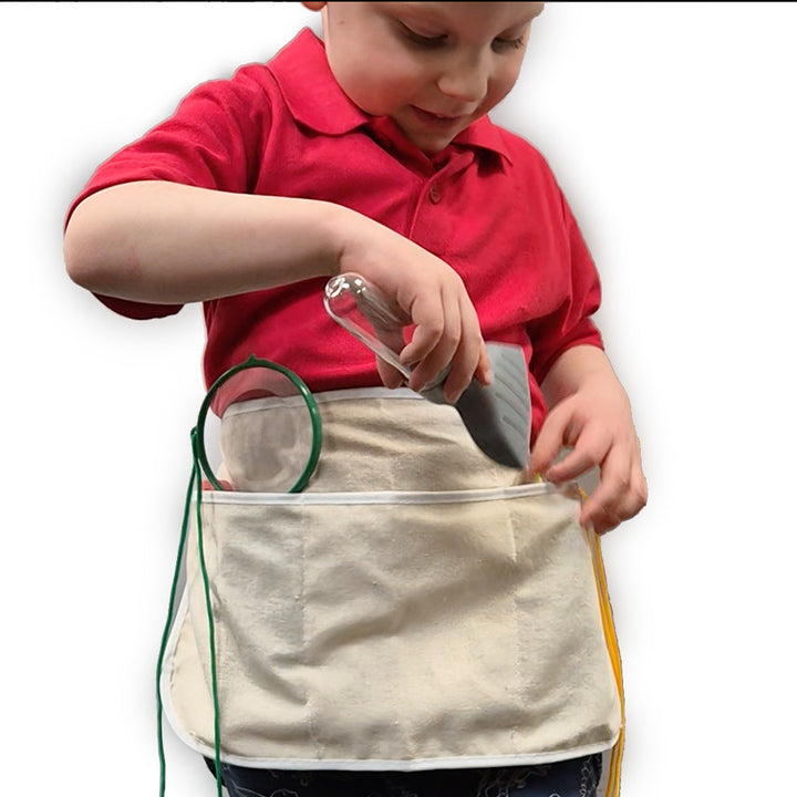 Versatile Foraging & Crafting Aprons—perfect for foraging, crafting, play tools, cooking, and more! Ideal for role play and creativity. Personalise with fabric pens for unique designs. Burlap hessian type material