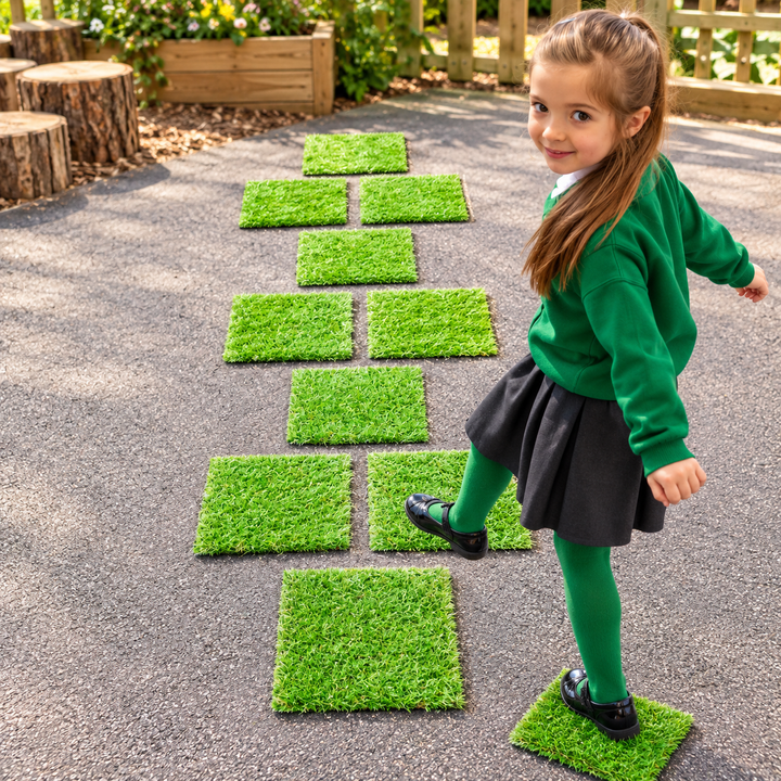 Grass Shapes - Squares (Pack of 10)