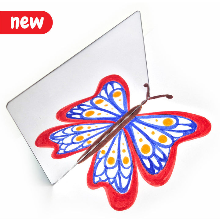 Double-sided Plastic Mirrors 100x75mm (Pack of 10)