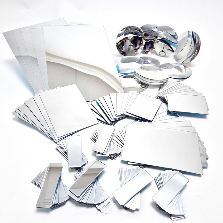 Bulk Pack of 165 Plastic Mirrors