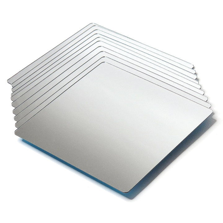 Double-sided Plastic Mirrors 100x100mm (Pack of 10)