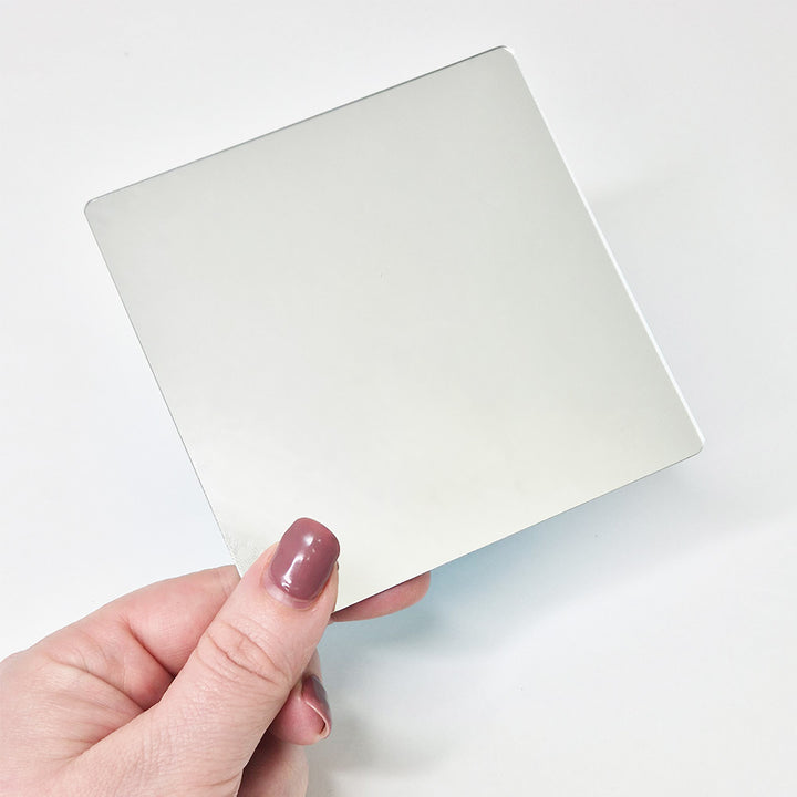 Double-sided Plastic Mirrors 100x100mm (Pack of 10)
