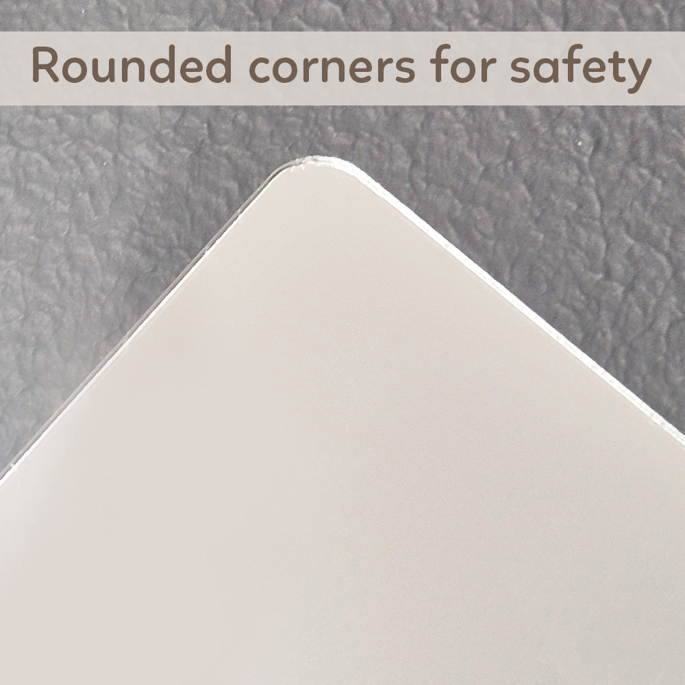 Eduk8s Double sided plastic reflective school square large mirrors rounded safety corners for children
