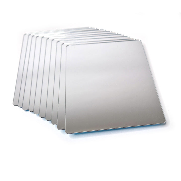 Double-sided Plastic Mirrors 100x75mm (Pack of 10)
