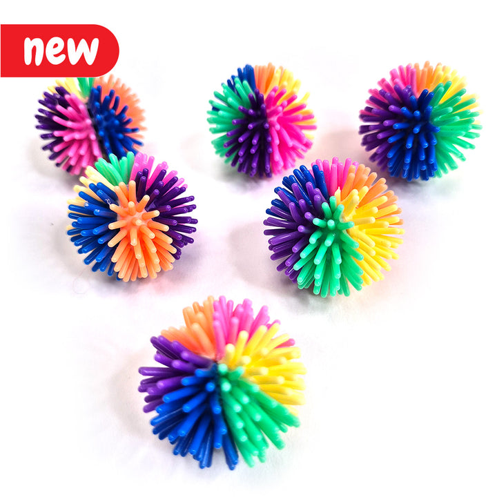 Rainbow Spiky Sensory Balls (pack of 12)