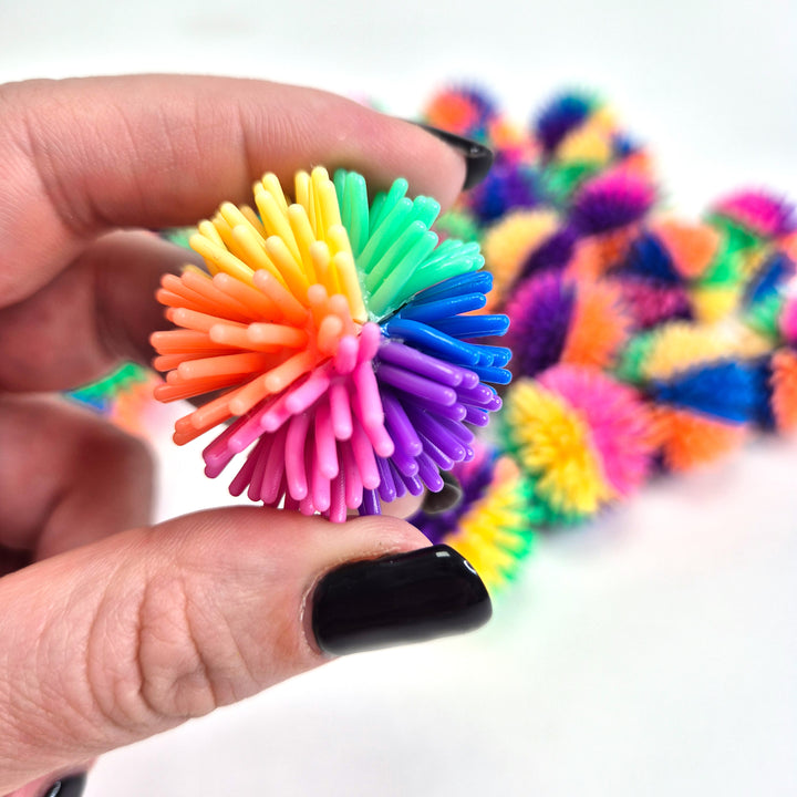 Rainbow Spiky Sensory Balls (pack of 24)