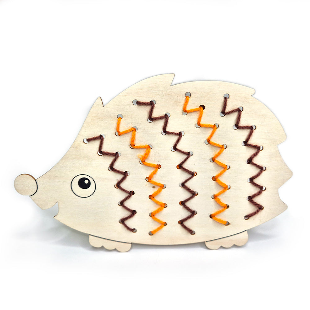 Threading Wooden Hedgehogs (pack of 6)