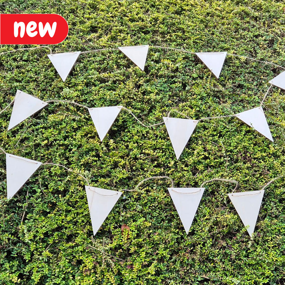 Forest School, Crafting Wooden Bunting (pack of 15)