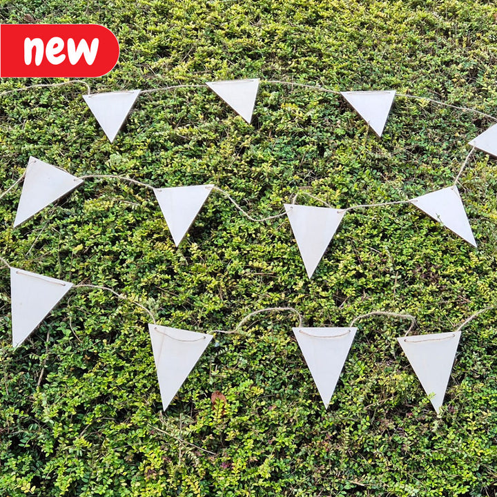 Forest School, Crafting Wooden Bunting (pack of 15)