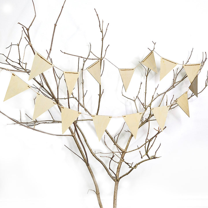 Forest School, Crafting Wooden Bunting (pack of 15)