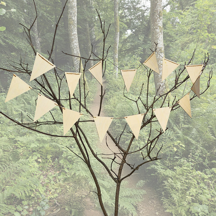 Forest School, Crafting Wooden Bunting (pack of 15)
