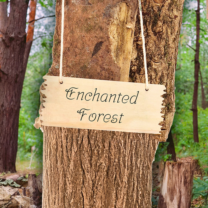 Forest School - Wooden Hanging Plaques