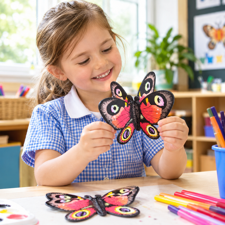Wooden 3D Butterflies (pack of 6)