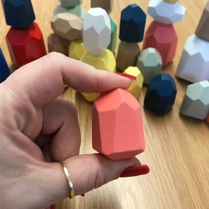 Wooden Sensory Stacking Stones