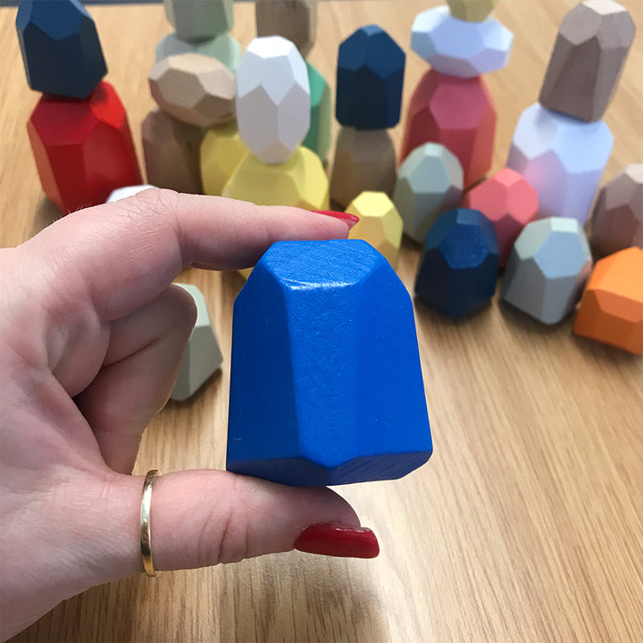 Wooden Sensory Stacking Stones