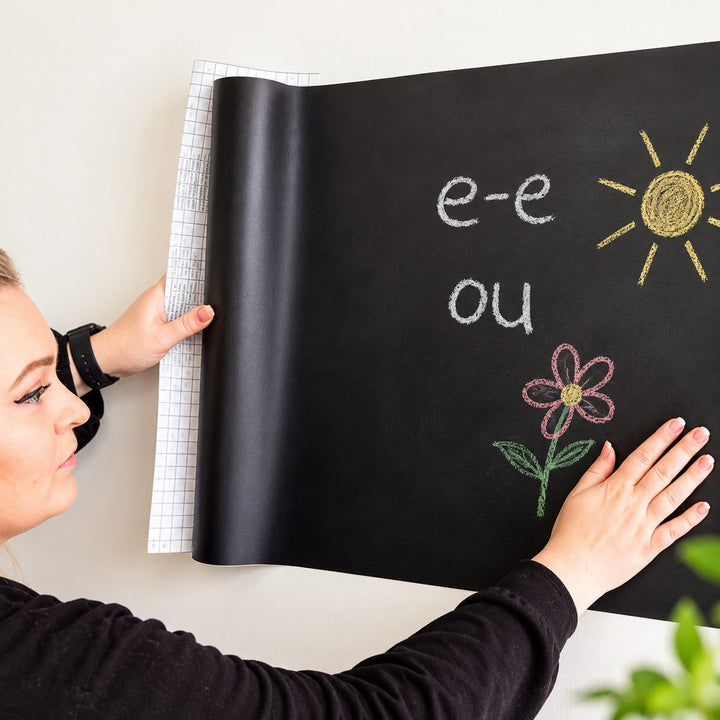 Self Adhesive Chalkboard on a Roll, reusable