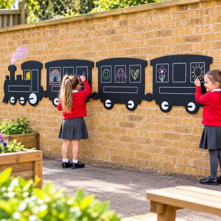 Giant Outdoor Train Chalkboard