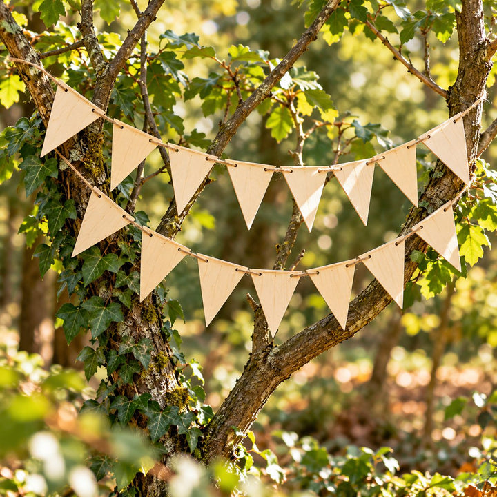 Forest School, Crafting Wooden Bunting (pack of 15)