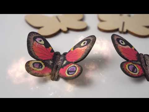 Wooden Butterflies (pack of 6)
