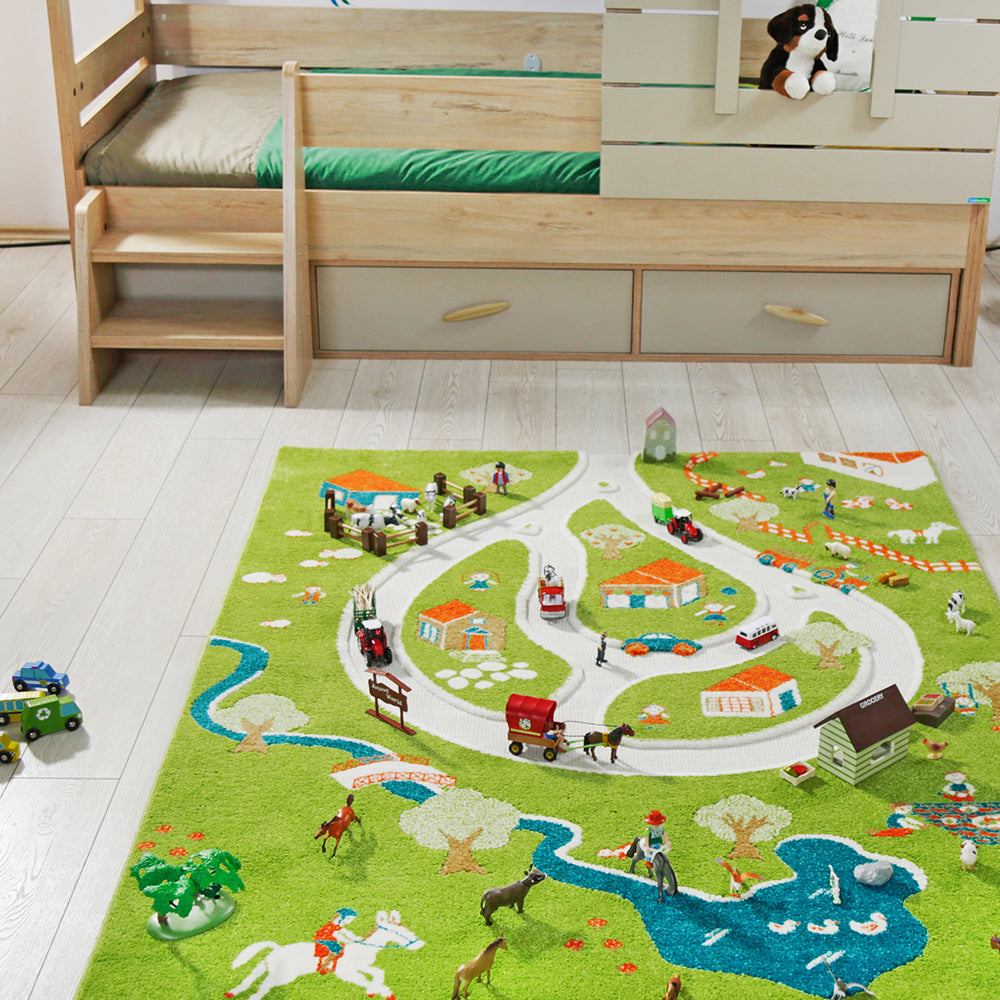 3D Farm Play Rug – eduk8worldwide