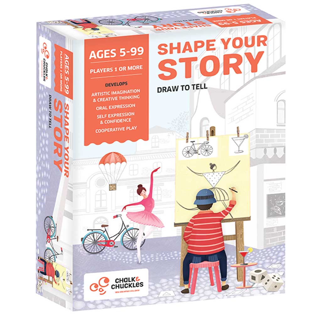 telling a story with shapes chalk and chuckles family fun home learning lockdown activity games