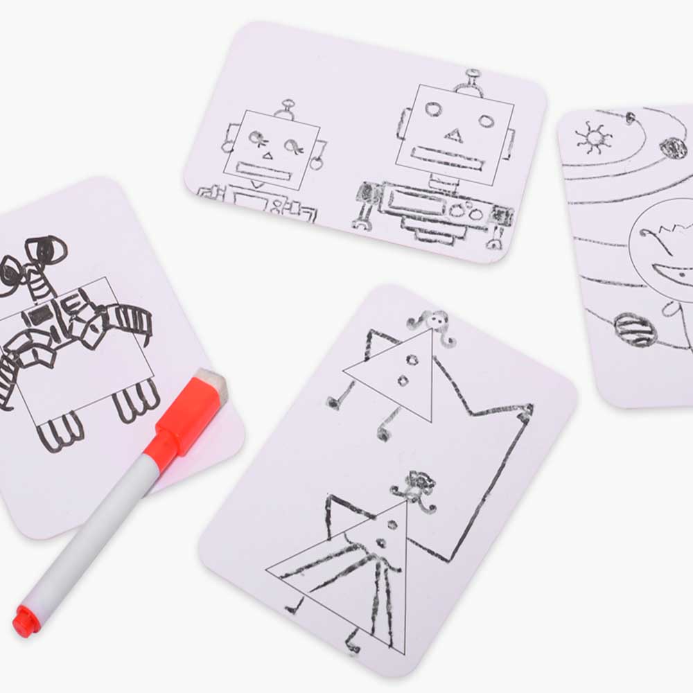 telling a story with shapes chalk and chuckles family fun home learning lockdown activity games