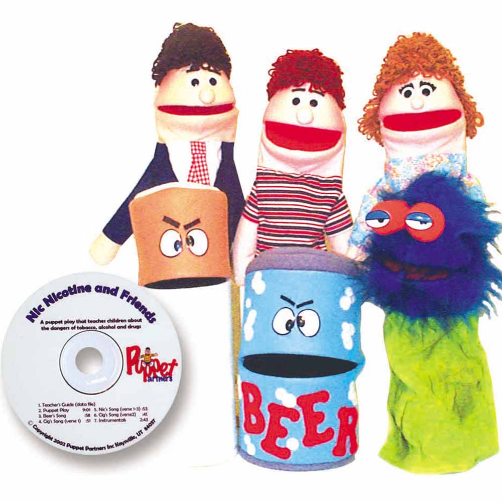 Nicotine and Friends Puppet Set