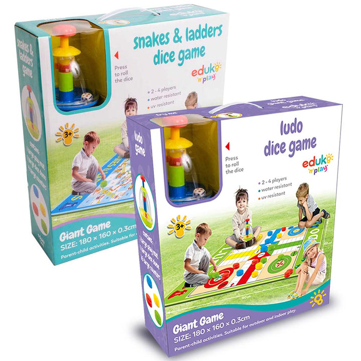 Snakes & Ladders and Ludo Dice Game Combo Pack